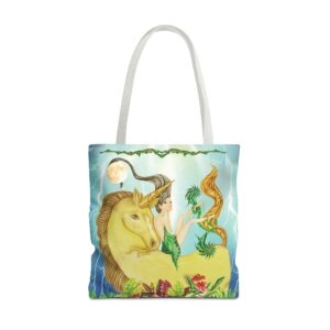 Walking Canvas Unicorn Art Tote Bag by Unicorn  Artist, Gina Befera